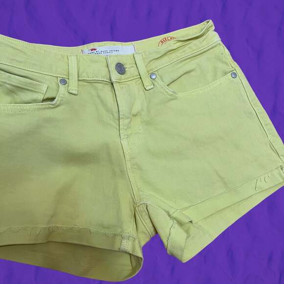 Marc By Marc Jacobs Micro Shorts Vintage Y2K Size 26 Hot Pants Jean Jorts Shorts - Picture 2 of 6